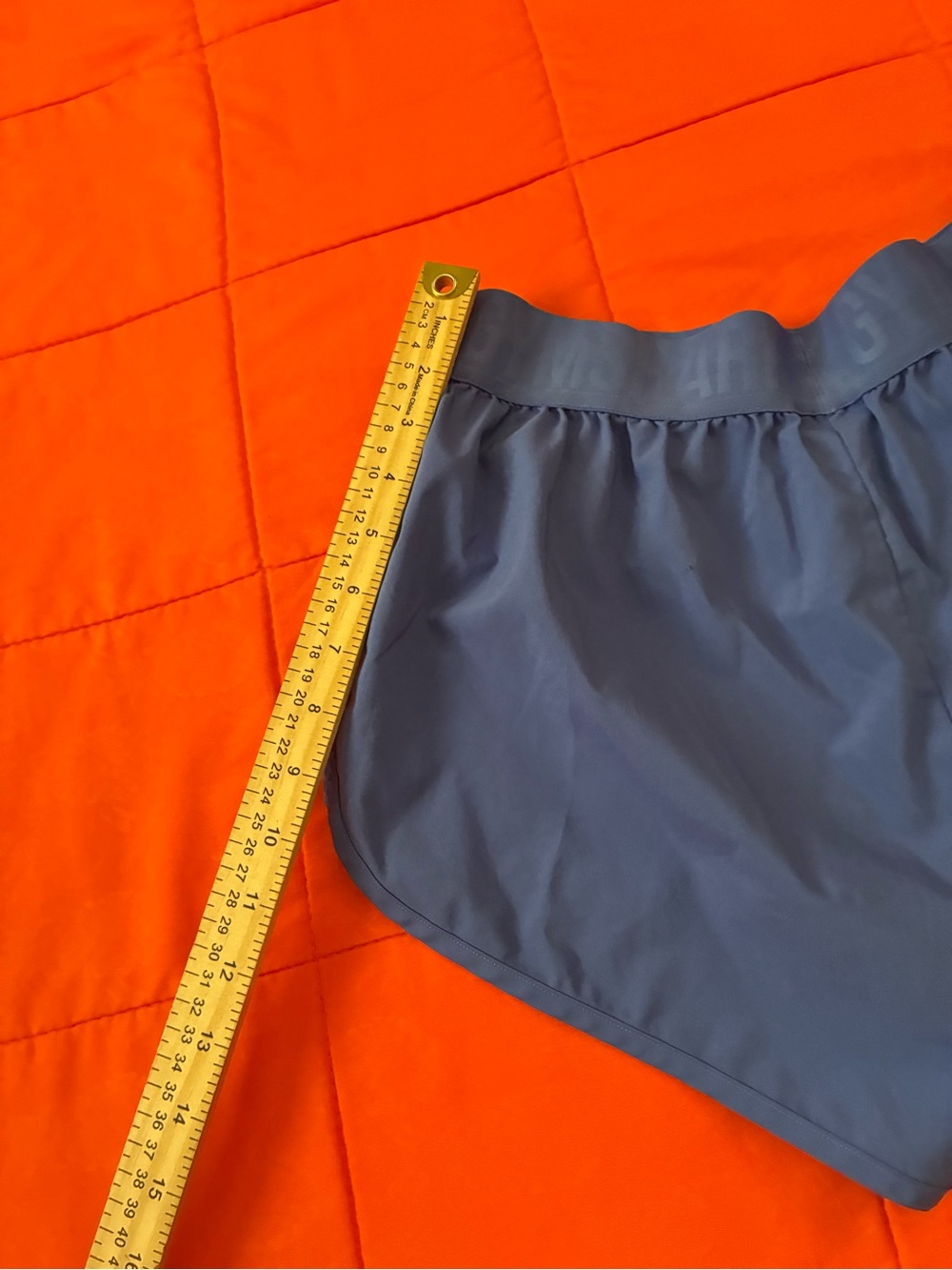 Gymshark Training Shorts Women XS Blue Mesh Panel Athletic Running Workout - Picture 5 of 6